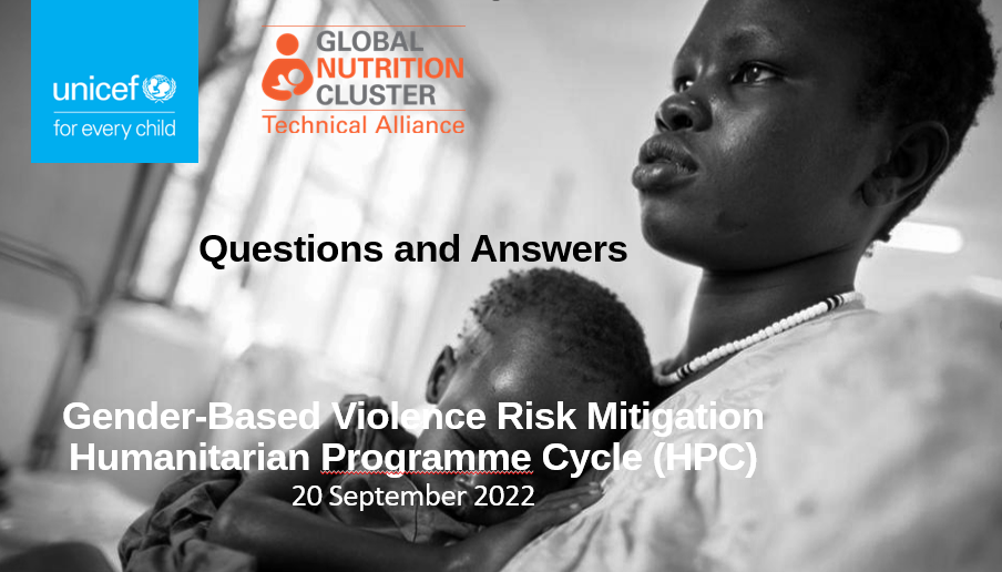 Q&A: GBV Risk Mitigation-HPC Webinar