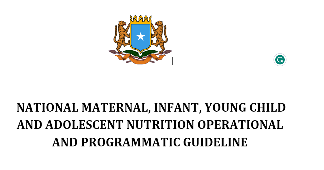 Somalia Final MIYCAN programmatic and Operational Guideline