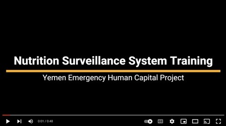 Nutrition surveillance system training